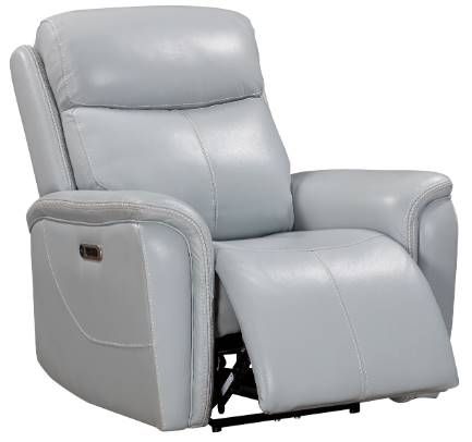 Parker House® Cascade Sea Mist Gray Power Recliner with Power Headrest-0