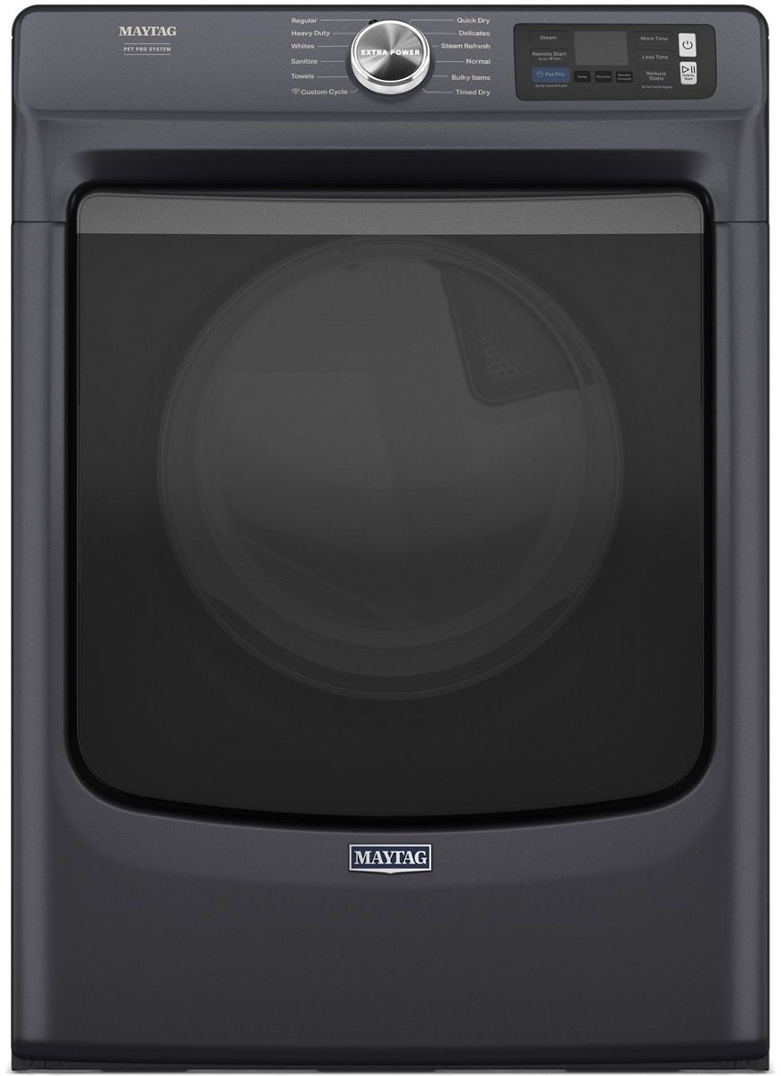 Maytag® 7.4 Cu. Ft. Midnight Steel Front Load Electric Dryer 