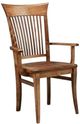 Handstone Stockholm Arm Chair With Fabric Seat - 24Wx28-1/2Hx22-3/4D-0
