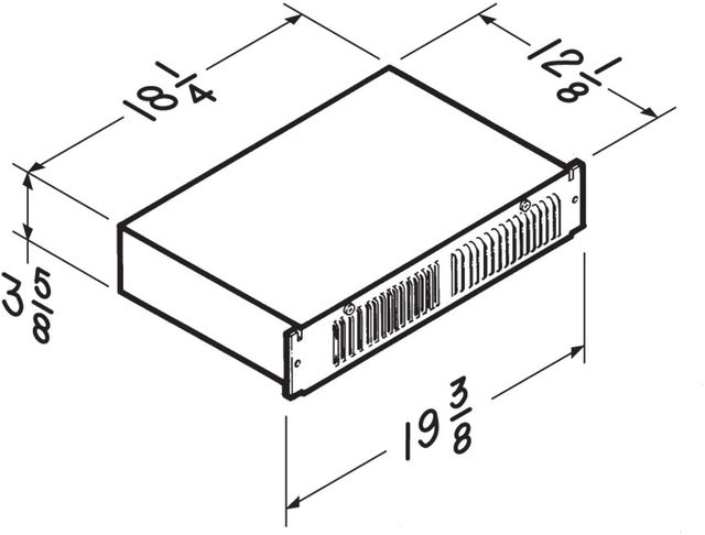 Broan® 5120 BTU's White Kickspace Heater-2