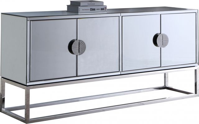 Meridian Furniture Marbella Chrome Sideboard-0