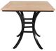 CabanaCoast® Customizable Skye Aluminum/Wooden 32" Outdoor Square Dining Table-1