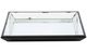 A & B Home Waverly Black Mirrored Square Tray-1