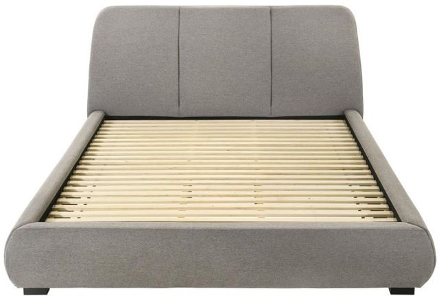 Coaster® Mokena Taupe Eastern King Upholstered Platform Panel Bed-2