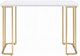 ACME Furniture Estie White Writing Desk with Gold Base-1