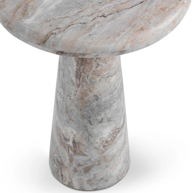 Classic Home Huxley Rusty Gray Marble End Table-4