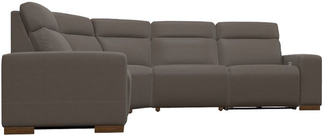 La-Z-Boy® Acadia Shitake Leather Power Reclining Sectional with Custom Layout Options-2