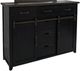 Jofran Inc. Madison County Vintage Black Door Dresser-0