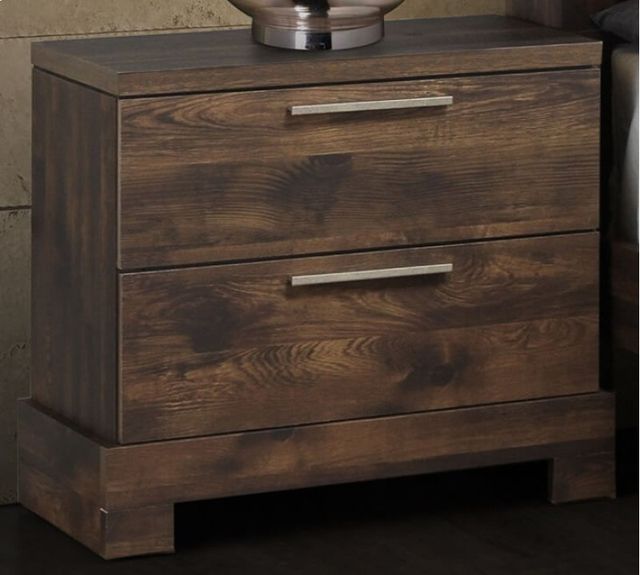 New Classic® Home Furnishings Campbell 5-Piece Ranchero Queen Bookcase Bed Set with Two Nightstands-2