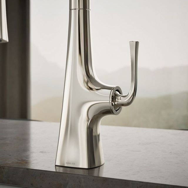 KOHLER® Graze® Vibrant Polished Nickel 9" Kitchen Sink Faucet with 3-Function Sprayhead-4
