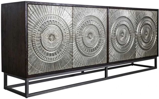 YHD Theia Black/Silver Large Cabinet-0