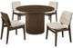 Coaster® Hamlyn 5-Piece Cream/Walnut Round Dining Table Set-0