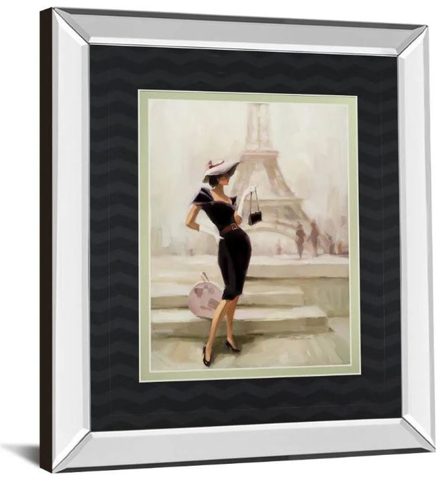 Classy Art Love, From Paris by Steve Henderson Mirror Framed Wall Art-1