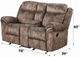 ACME Furniture Zubaida Two Tone Chocolate Manual Reclining Loveseat-2