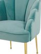 TOV Furniture Daisy Petite Sea Blue Velvet Chair-3