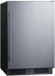 Summit® 21” 3.5 Cu. Ft. Stainless Steel Built-In ADA Compliant Adjustable Height Outdoor Under the Counter Refrigerator with Right Hand Door Swing-4