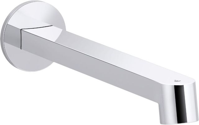 KOHLER® Components® Polished Chrome Touchless Wall-Mount Lavatory Faucet with Kinesis® Sensor Technology, AC-Powered-0