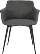 Moe's Home Collection Ronda 2-Piece Dark Grey Dining Arm Chair Set-1