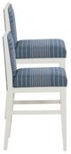 Linon Ramsey 2-Piece Blue Stripe/White Counter Stool-4