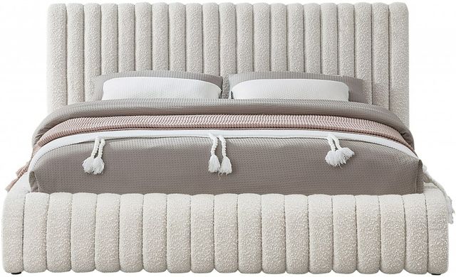 Meridian Furniture Nash Cream Queen Panel Bed-1