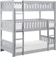 Mazin Furniture Orion Gray Twin Triple Bunk Bed-0