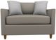 Best® Home Furnishings Customizable Bayment Leather Twin Sleeper Chair with Honey Birch Legs-1