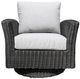 CabanaCoast® Customizable Monterrey Aluminum/Wicker Outdoor Swivel Glider Chair-1
