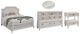 American WoodCrafters Switchgrass 4-Piece White Queen Panel Bedroom Set-0