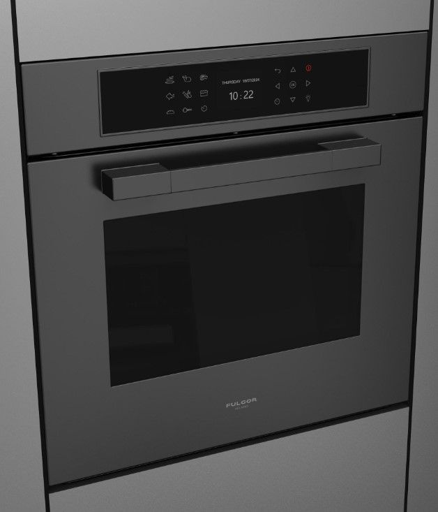 Fulgor Milano Matteo 700 Series 24" Matte Black Single Electric Wall Oven-0