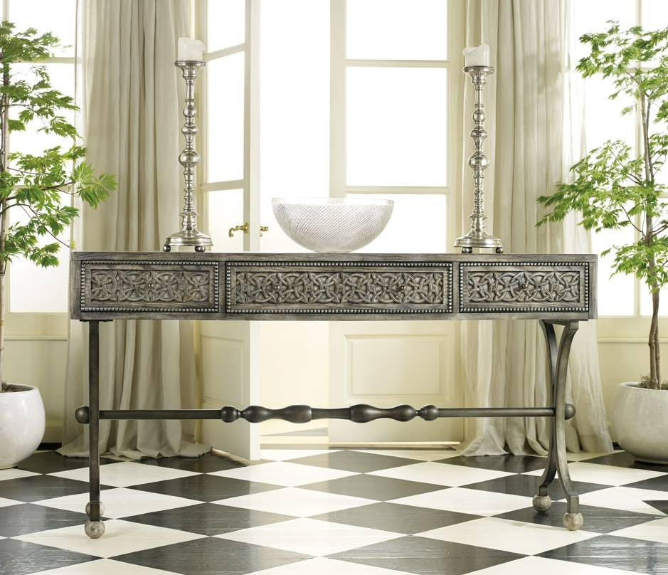 Hooker Furniture Melange Ravenna Gray Console - Thumbnail 2
