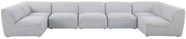 Meridian Furniture Miramar 7-Piece Grey Modular Sectional Set-1