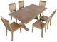 Jofran Inc. Carlyle Crossing 7-Piece Brown Dining Set-0