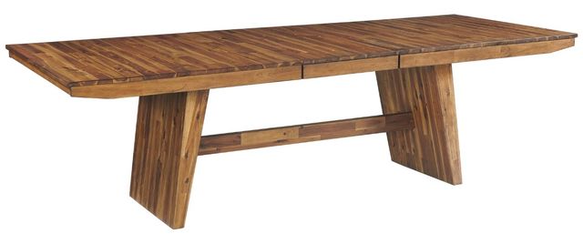 Intercon Vantage Organic Spice Acacia Trestle Dining Table-0