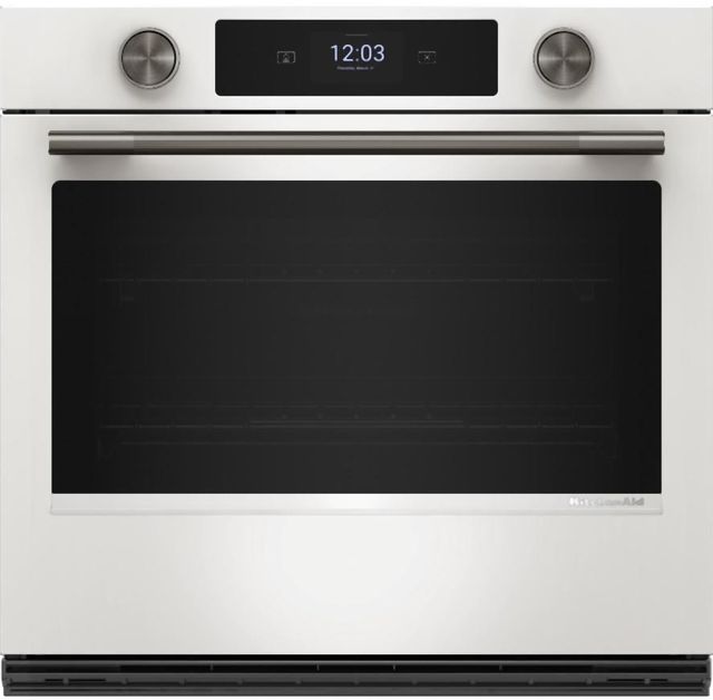 KitchenAid® 30” Porcelain Single Electric Wall Oven with Assisted Cooking Modes-3