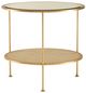 Century® Monarch Adele Clear Glass Top End Table with Gold Leaf Base-0