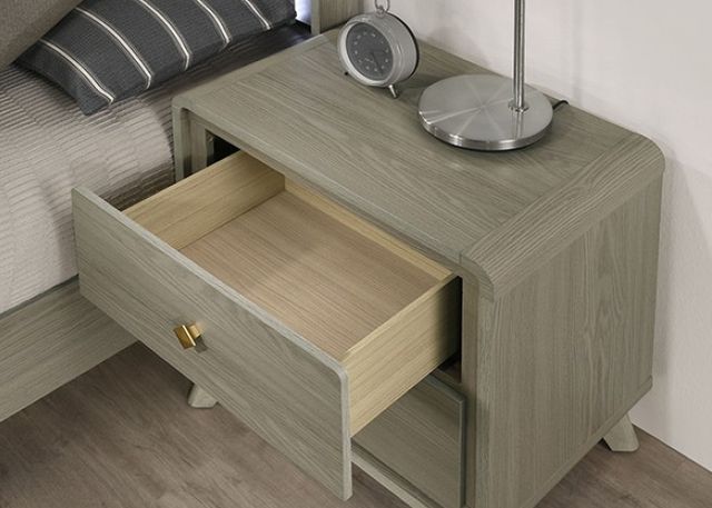 Furniture of America® Rainier Gray Nighstand-2