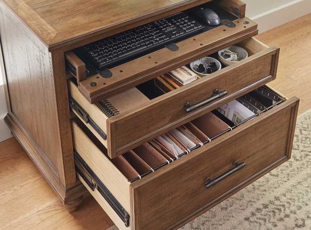 aspenhome® Hensley Honey Workstation Combo File Cabinet-2