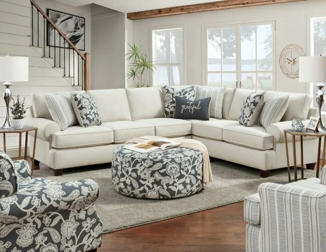 Fusion Furniture Awesome 3-Piece Oatmeal Beige Sectional-2