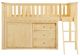Homelegance® Bartly Natural Twin Low Loft Bunk Youth Bed with Dresser-1