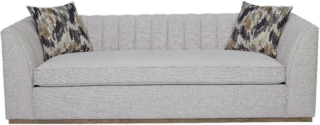 Bernards Elure Gray Channel Sofa-1