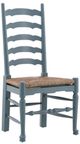 Furniture Classics Bradley Blue/Brown Ladderback Side Chair-0