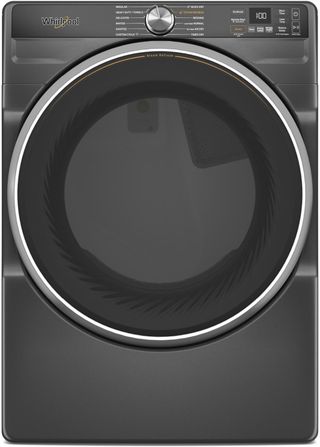 Whirlpool® 6 Series 7.4 Cu. Ft. Volcano Black Front Load Electric Dryer 