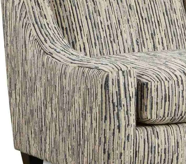 Fusion Furniture Handwoven Linen Local Color Steel Gray Accent Chair-1