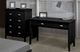 Titus Furniture Black 2-Drawer Desk-1