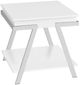 Steve Silver Co. Zena White End Table with Chrome Base-2