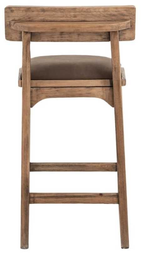International Furniture Direct Balam Gray/Stained Brown Barstool-4
