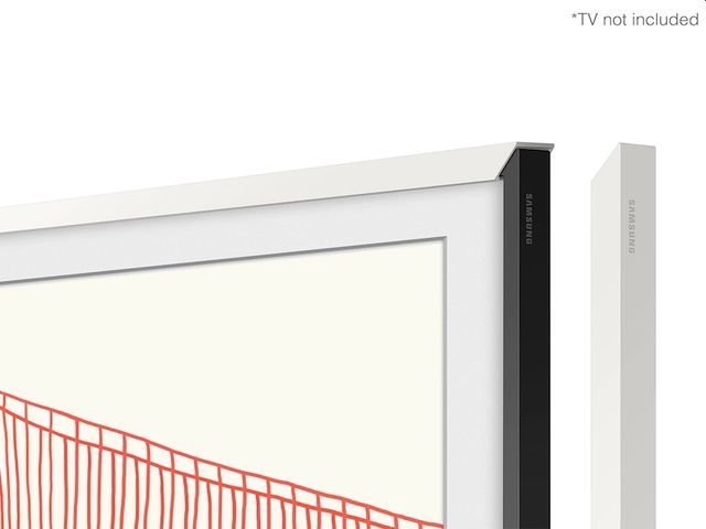 Samsung The Frame Customizable 75" White Modern Bezel-4