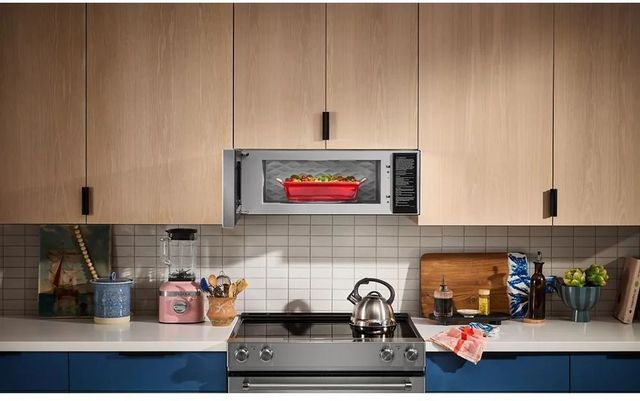KitchenAid® 1.1 Cu. Ft. Black Stainless Steel Over The Range Microwave -4