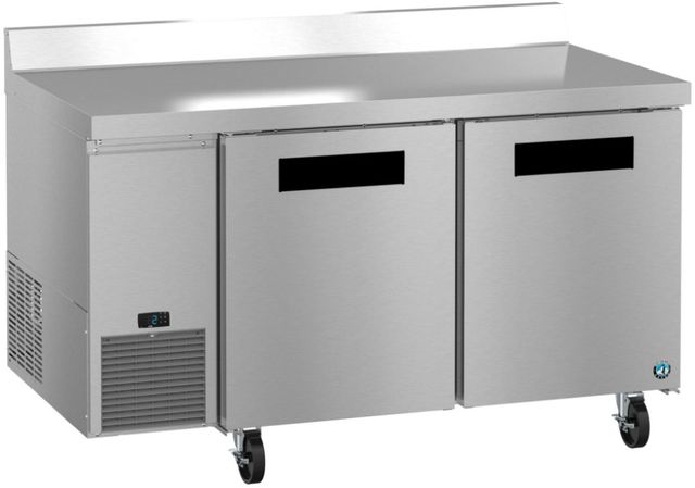 Hoshizaki Steelheart® 60" 17.22 Cu. Ft. Stainless Steel Two Section Side Mount Freezer with Stainless Doors-1
