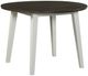 American Wholesale Furniture 3-Piece Gray Dining Set with White Base-1